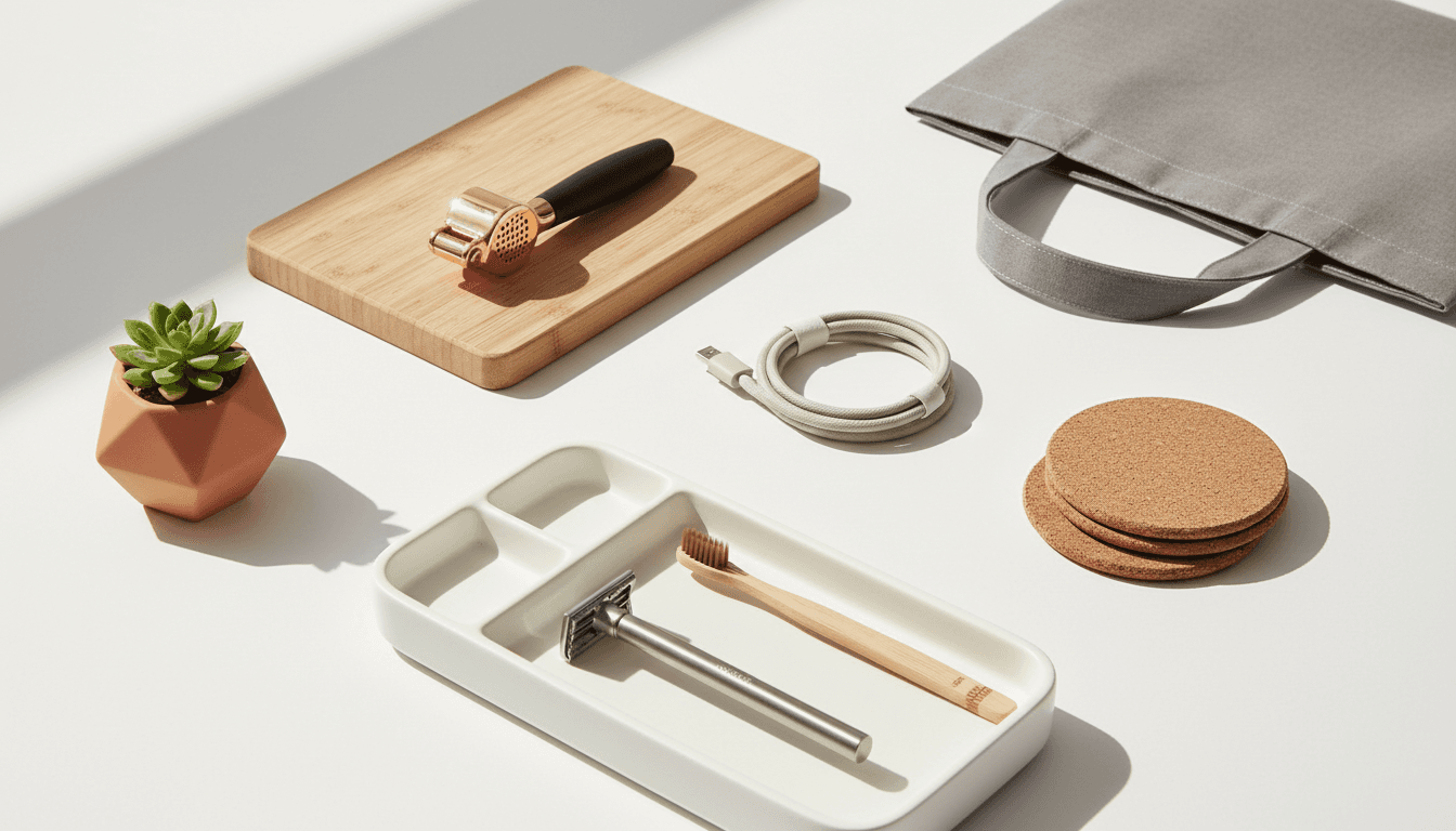 YUMAXO everyday products displayed on white background with natural lighting